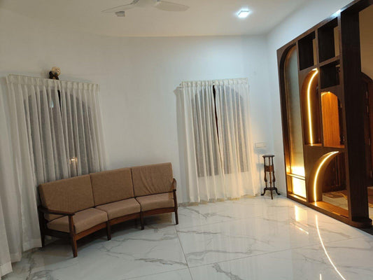 The Burma Teak Tale: A Scandinavian Symphony in a Bangalore Living Room - GULMOHAR WOOD WORKS - Made in Bangalore