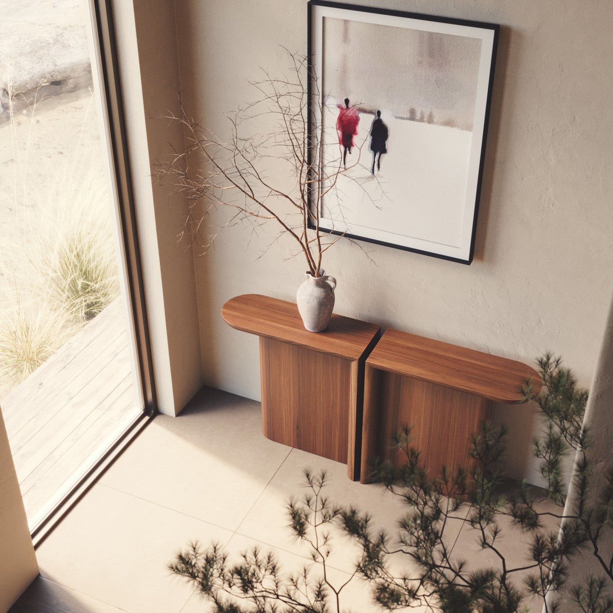 RE-FORM Console Table by Alain Gilles - GULMOHAR WOOD WORKS - Made in Bangalore
