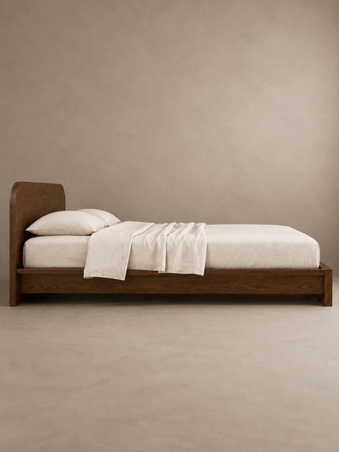 T101 bed design reference, view 3, for custom solid teak furniture made in Bangalore