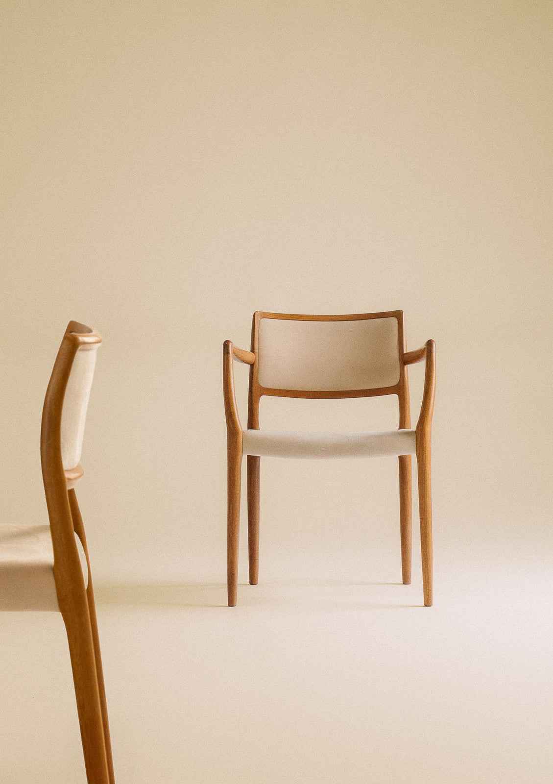 Model 65 Teak Upholstered Dining Armchair | Niels Otto Møller Inspired