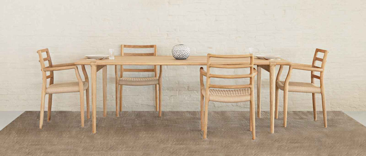 Model 68 Teak High Back Dining Armchair | Niels Otto Møller Inspired