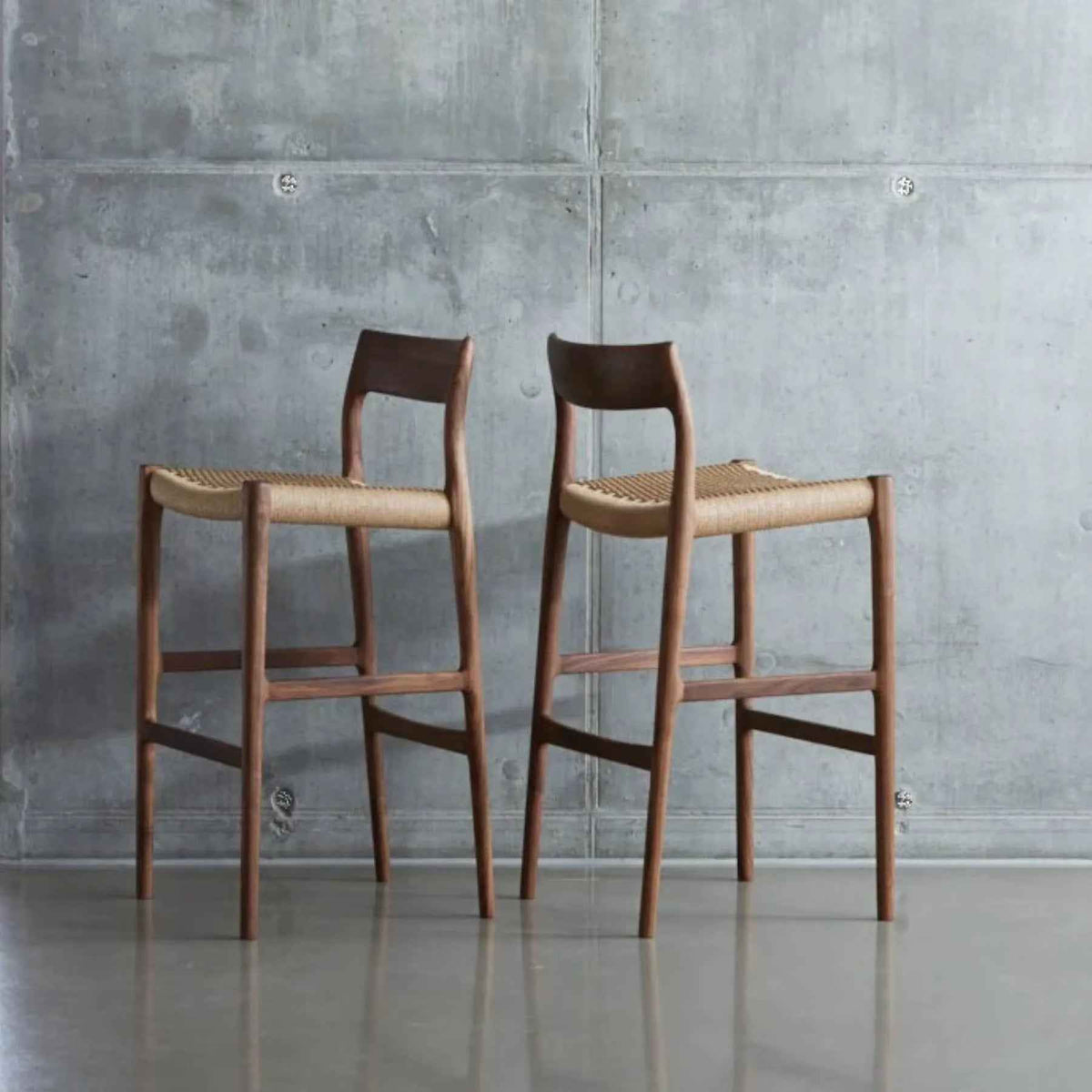Model 77B Teak Bar Stool | Niels Otto Møller Inspired