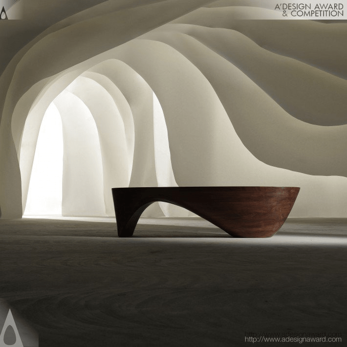 Lake Tea Table by Xia Yiting, 2022 - GULMOHAR WOOD WORKS - Made in Bangalore