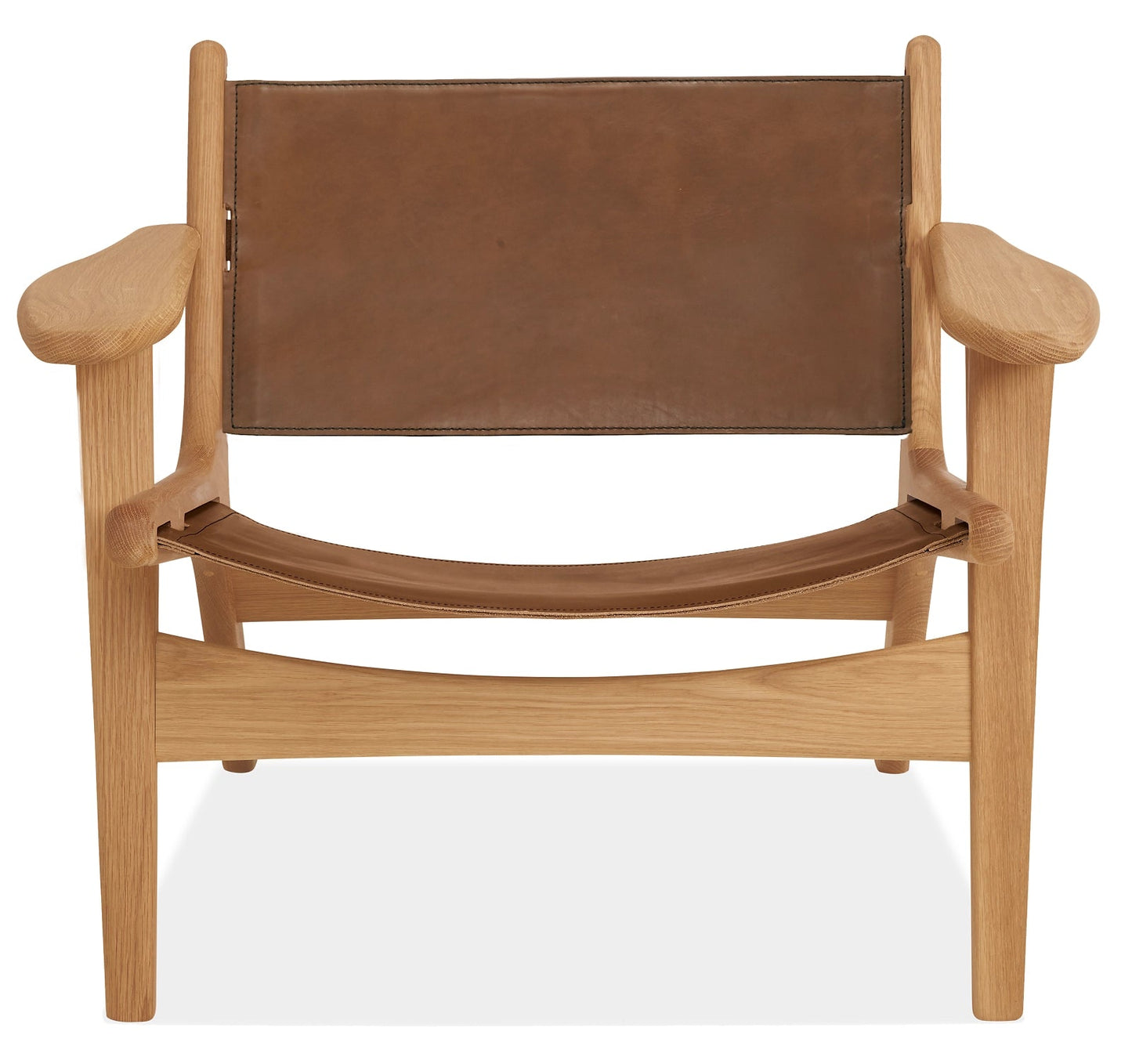 Lars Leather Lounge Chair - GULMOHAR WOOD WORKS - Made in Bangalore