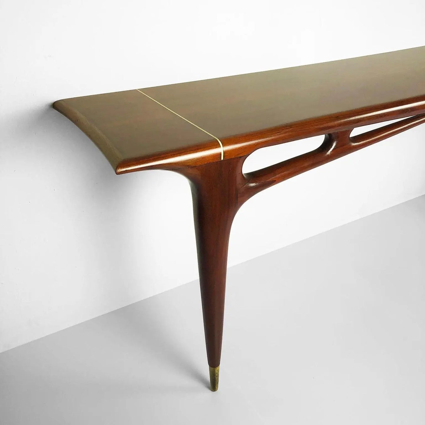 Midcentury Mexican Modernist Console by Eugenio Escudero - GULMOHAR WOOD WORKS - Made in Bangalore