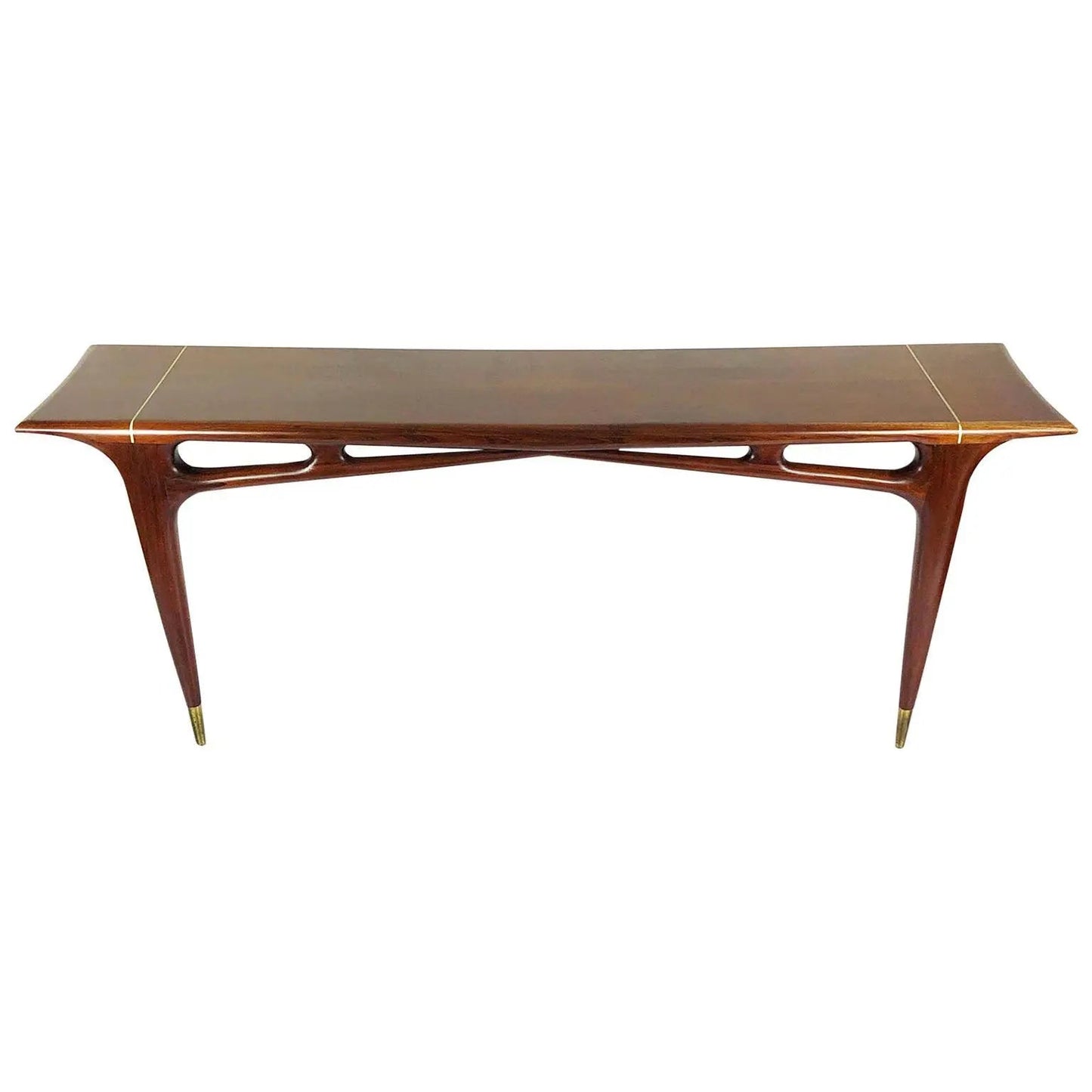Midcentury Mexican Modernist Console by Eugenio Escudero - GULMOHAR WOOD WORKS - Made in Bangalore