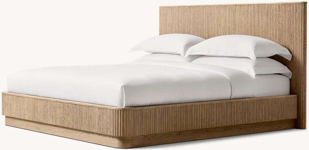 MULHOLLAND Panel Bed - GULMOHAR WOOD WORKS - Made in Bangalore