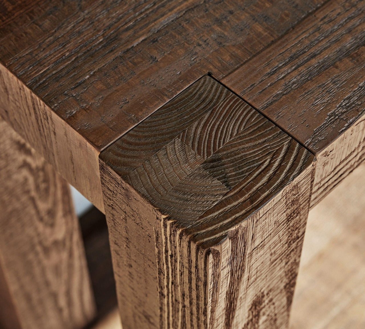 PALISADES Reclaimed Wood Console Table - GULMOHAR WOOD WORKS - Made in Bangalore