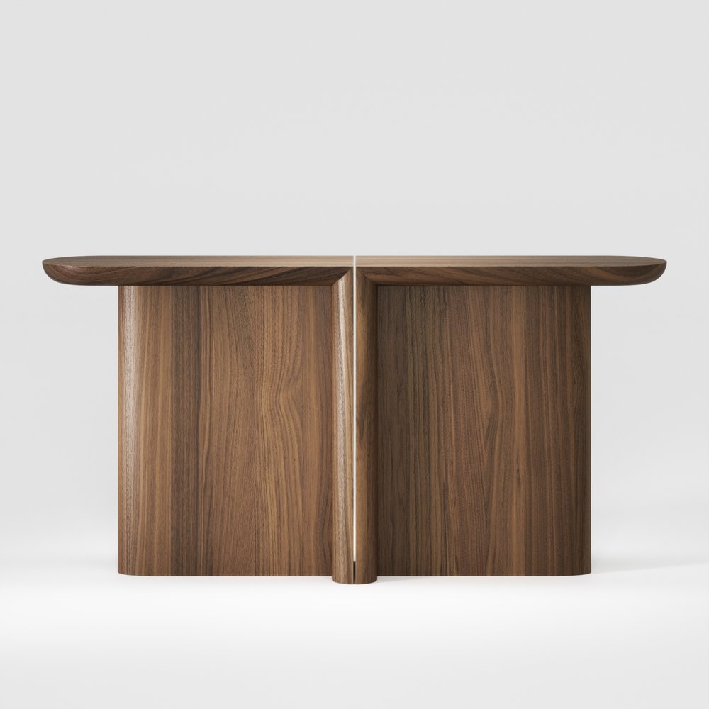RE-FORM Console Table by Alain Gilles - GULMOHAR WOOD WORKS - Made in Bangalore