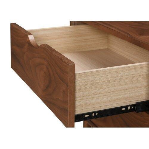 CLARK 2 Drawer Nightstand - GULMOHAR WOOD WORKS - Made in Bangalore