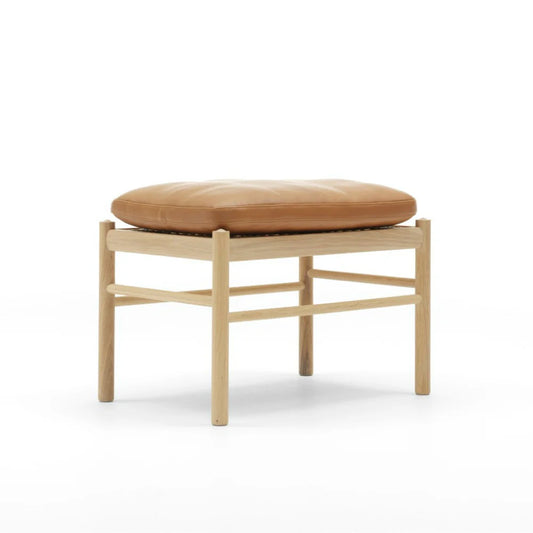 COLONIAL Footstool by Ole Wanscher - 1949 - GULMOHAR WOOD WORKS - Made in Bangalore