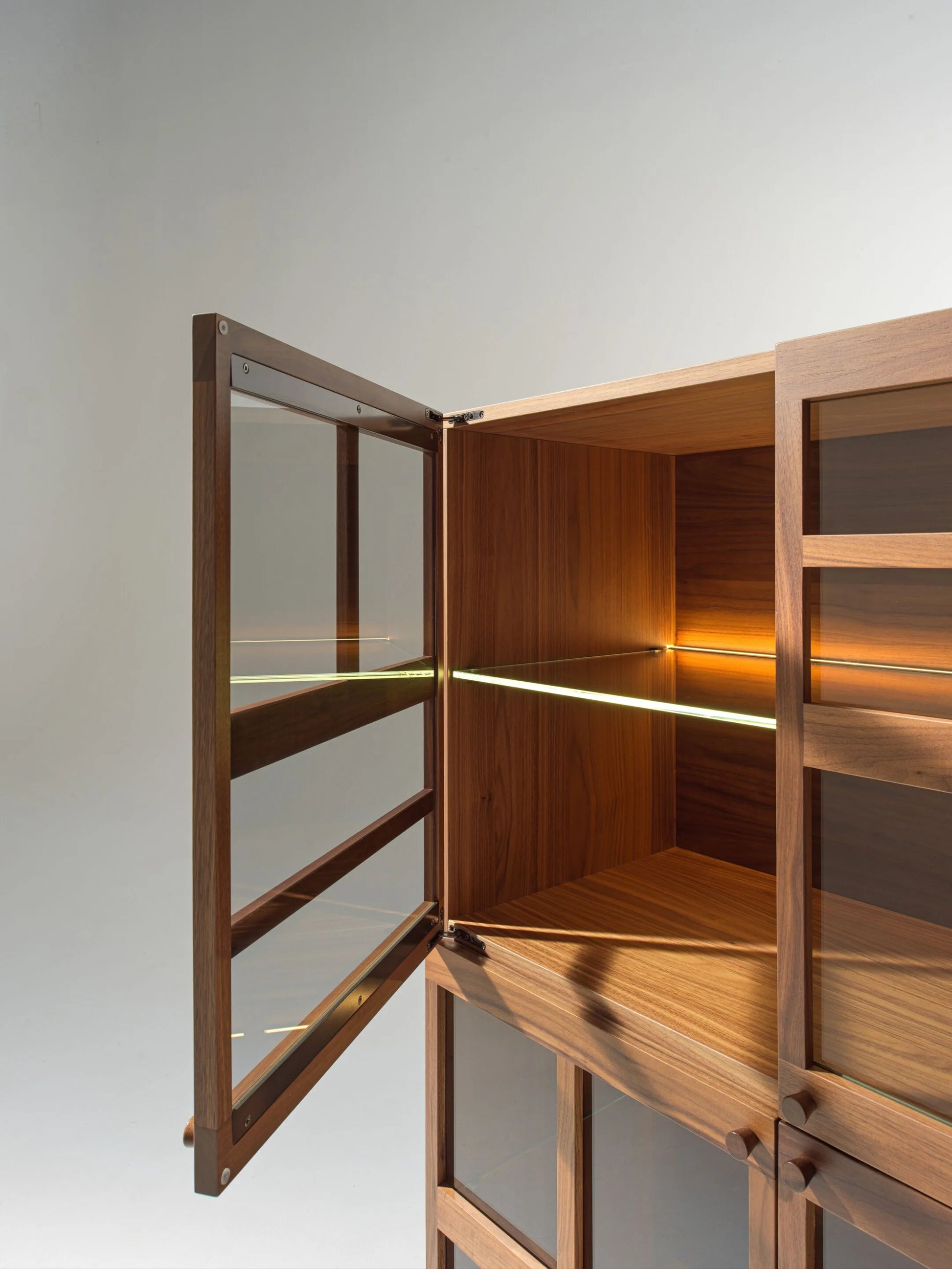 TORII Display Cabinet by Renato Zamberlan - GULMOHAR WOOD WORKS - Made in Bangalore