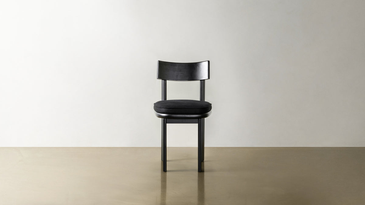 Peak Dining Chair — main design reference; original Eastern Edition product, not Gulmohar teak photography.