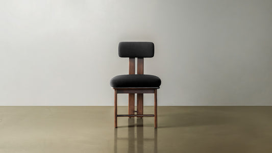Eum Chair — main design reference; original Eastern Edition product, not Gulmohar teak photography.