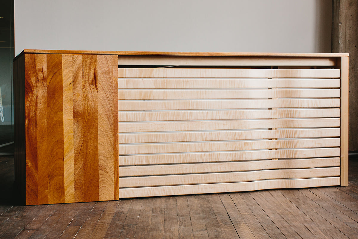 Farrah's Desk — overall view; original Kendrick Anderson design reference, not a Gulmohar teak product photograph