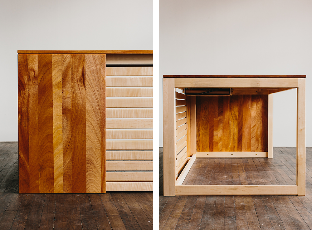 Farrah's Desk — joinery and detail view; original Kendrick Anderson design reference, not a Gulmohar teak product photograph