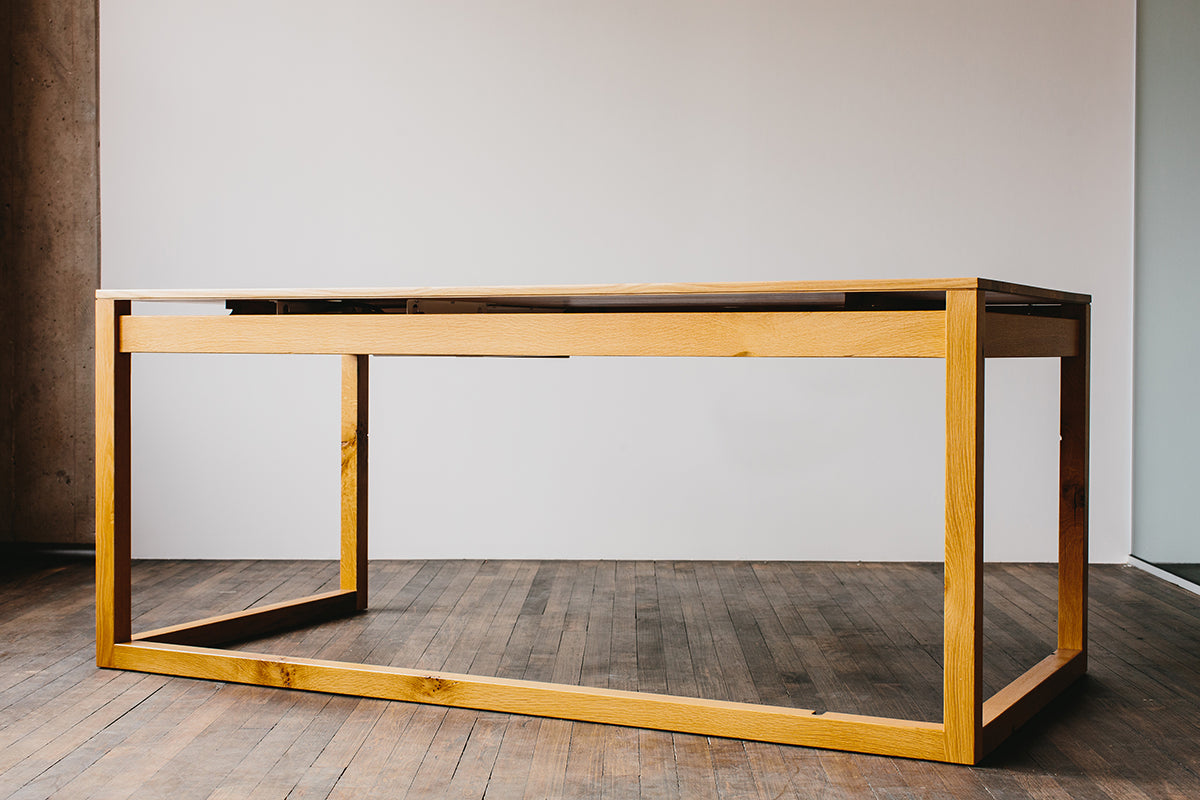 Jenny's Desk — alternate view; original Kendrick Anderson design reference, not a Gulmohar teak product photograph
