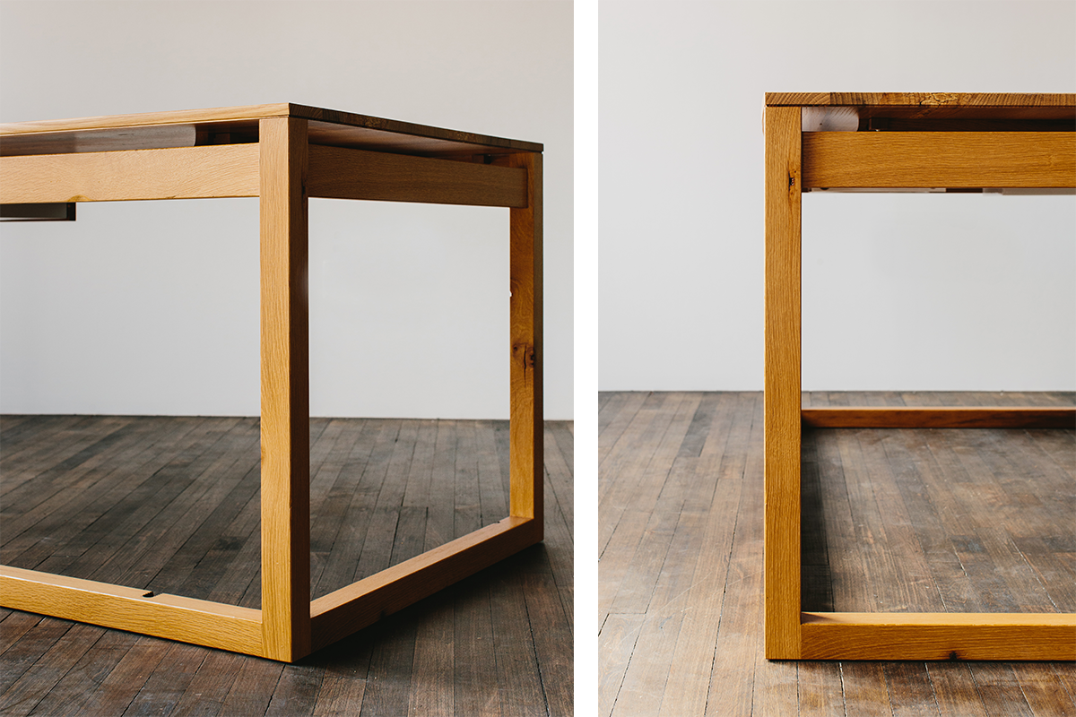 Jenny's Desk — joinery and detail view; original Kendrick Anderson design reference, not a Gulmohar teak product photograph