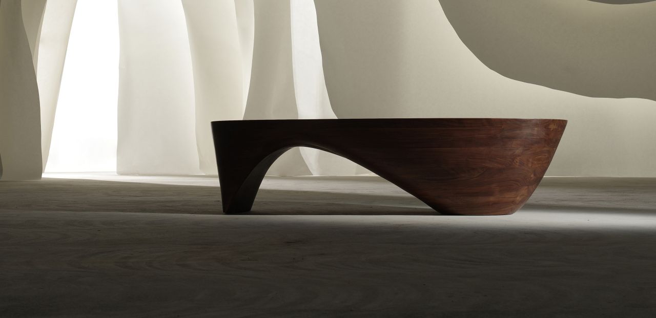 Lake Tea Table by Xia Yiting, 2022 - GULMOHAR WOOD WORKS - Made in Bangalore