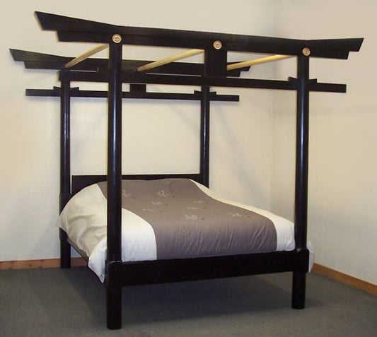 Japanese Samurai Canopy (Poster) Bed