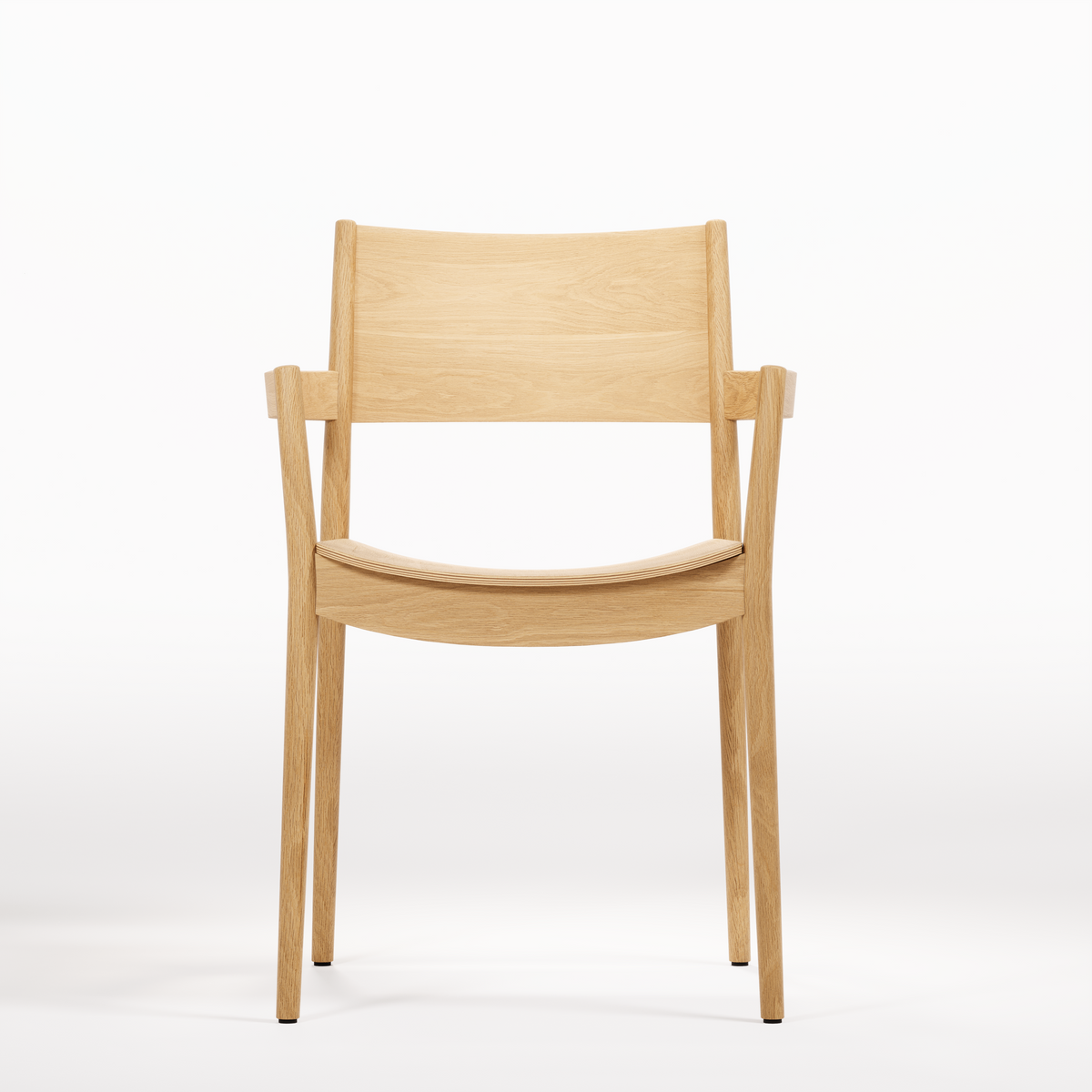 Vio by Christian Haas for Wewood, front view in original oak finish; design reference, not Gulmohar teak photography