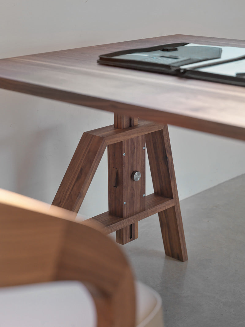 ATELIAR Desk by Kai Stania - Height Adjustable - GULMOHAR WOOD WORKS - Made in Bangalore
