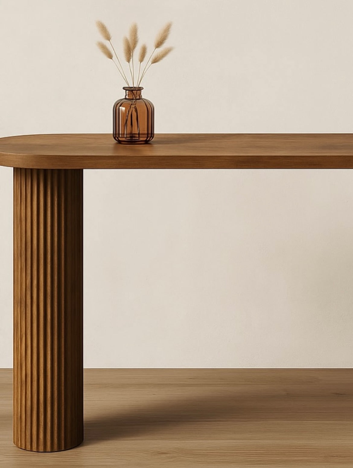 Aras Wood bar table design reference, front view