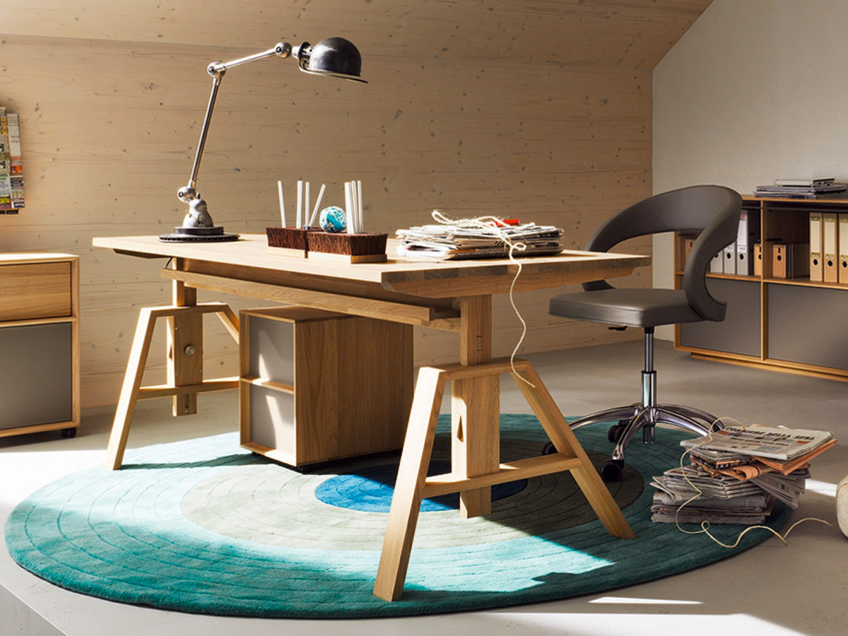 ATELIAR Desk by Kai Stania - Height Adjustable - GULMOHAR WOOD WORKS - Made in Bangalore