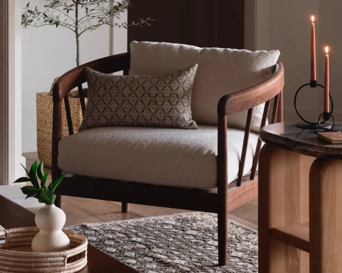 AUGUSTA ARMCHAIR - GULMOHAR WOOD WORKS - Made in Bangalore