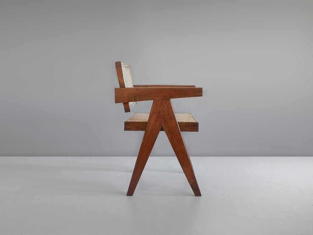 Pierre Jeanneret Chandigarh Chair: Solid Teakwood & Cane in Bangalore ...