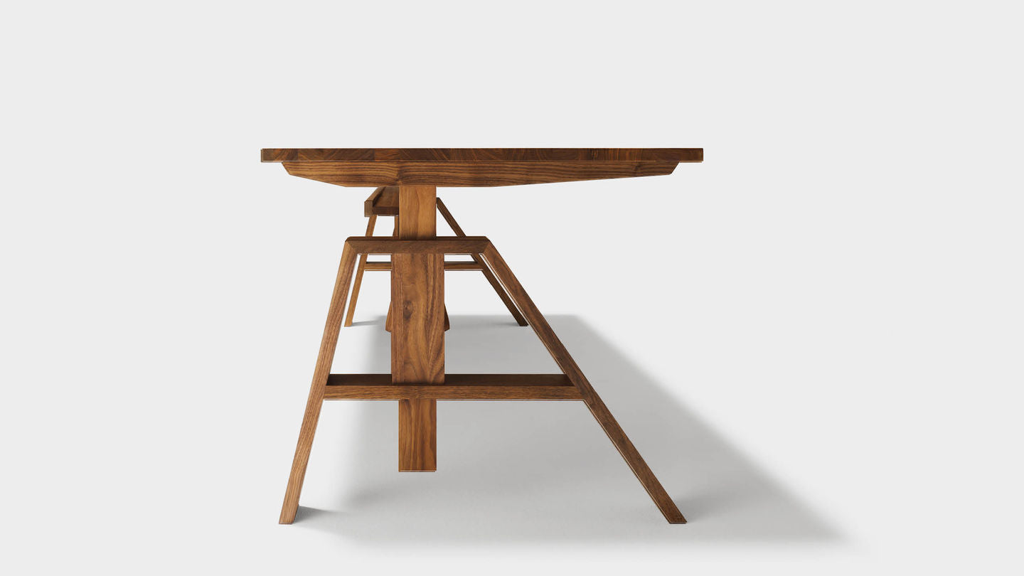 ATELIAR Desk by Kai Stania - Height Adjustable - GULMOHAR WOOD WORKS - Made in Bangalore