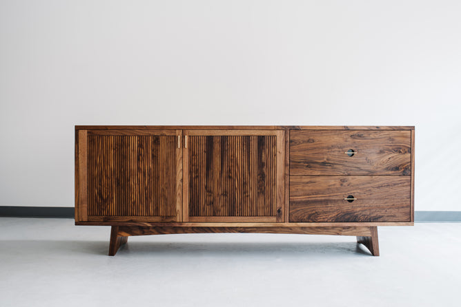 Culpepper Credenza — overall view; original Kendrick Anderson design reference, not a Gulmohar teak product photograph
