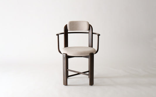 Curved Chair — main design reference; original Eastern Edition product, not Gulmohar teak photography.