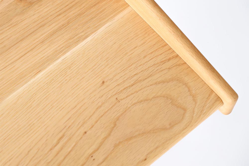 Toy Desk: Tabletop detail; original design reference, not Gulmohar teak finish