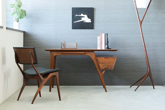CREER Desk: Overall design reference; original design reference, not Gulmohar teak finish