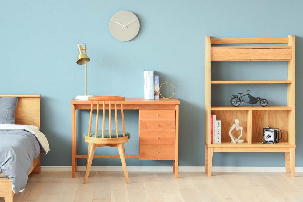 Noon Desk: Alternate design reference; original design reference, not Gulmohar teak finish
