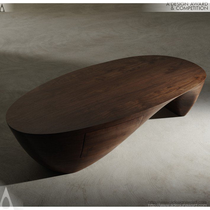 Lake Tea Table by Xia Yiting, 2022 - GULMOHAR WOOD WORKS - Made in Bangalore