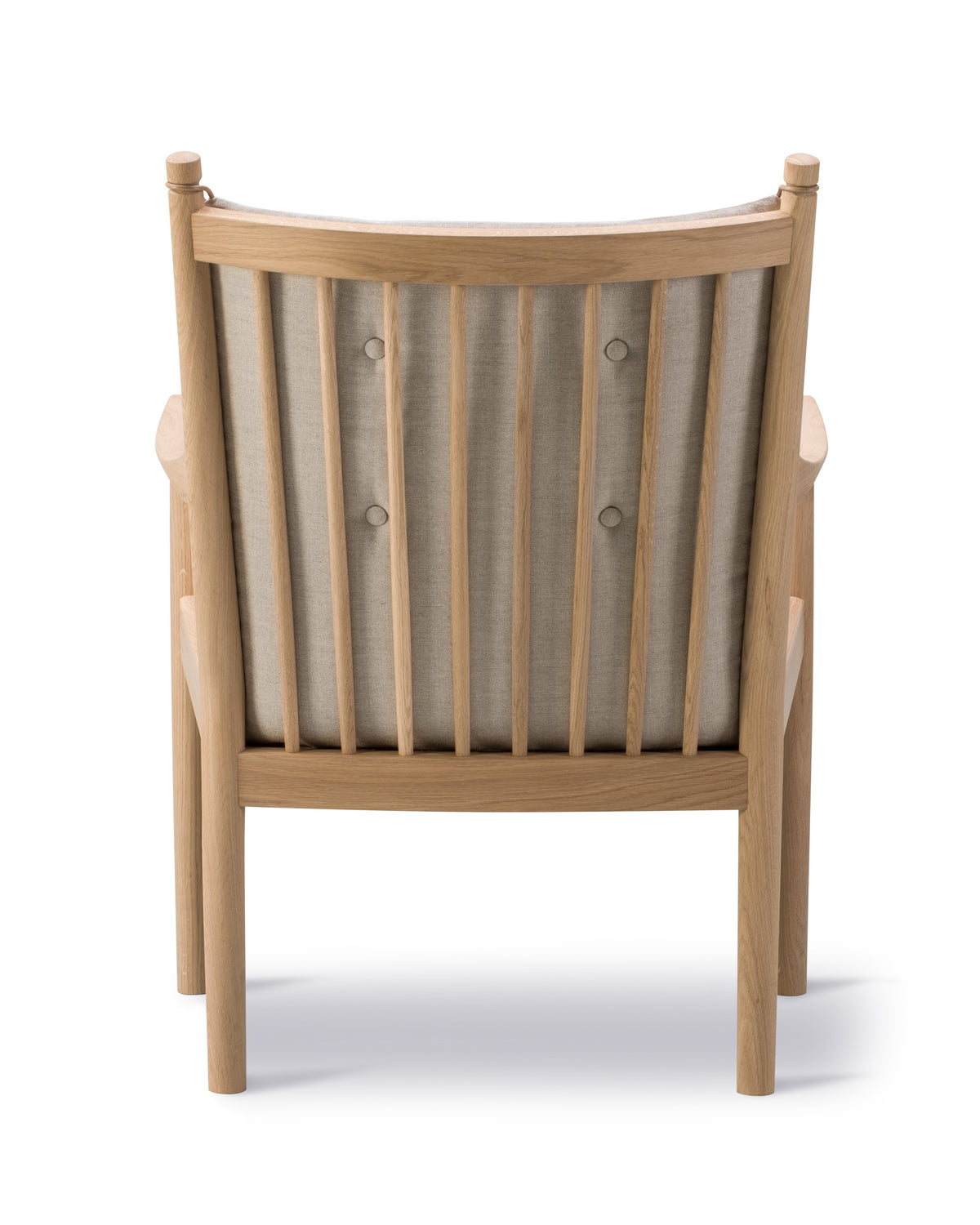 1788 Easy chair, reference view 3. Fredericia design photograph; Gulmohar wooden components made in teak.