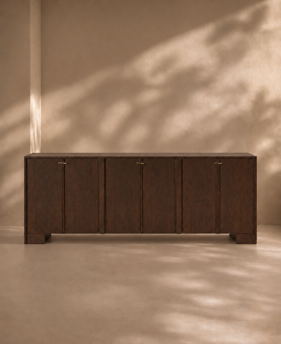 Six Door Console design reference view 1 for custom teak console made in Bangalore