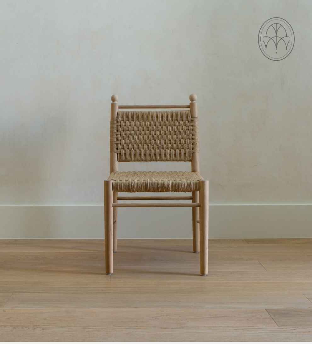 Esme Nutmeg Teak Trestle Extendable Dining Table with 8 Chairs