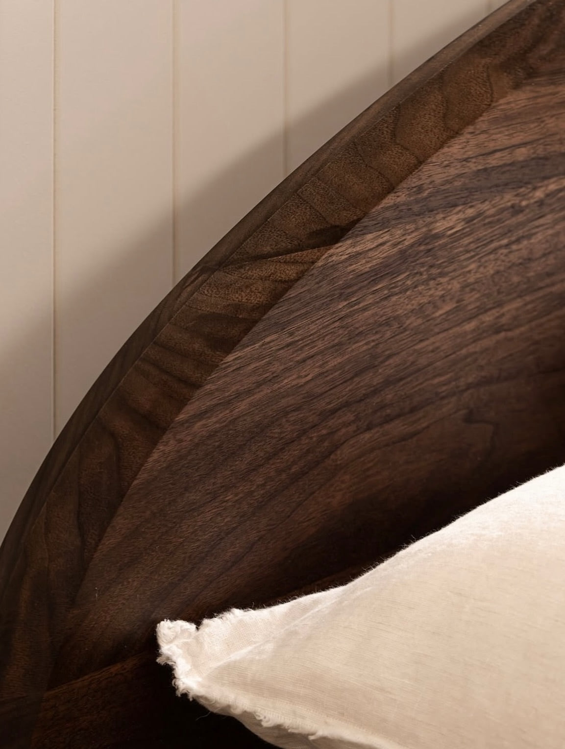 Elvin bed design reference, view 3, for custom solid teak furniture made in Bangalore