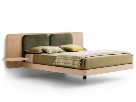 Grand Voile Style Teak Bed with Panel Headboard