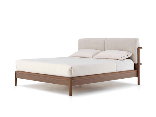 Leonardo L929 Style Teak Upholstered Bed