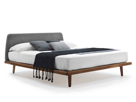 My Bed Style Teak Bed with Rounded Headboard