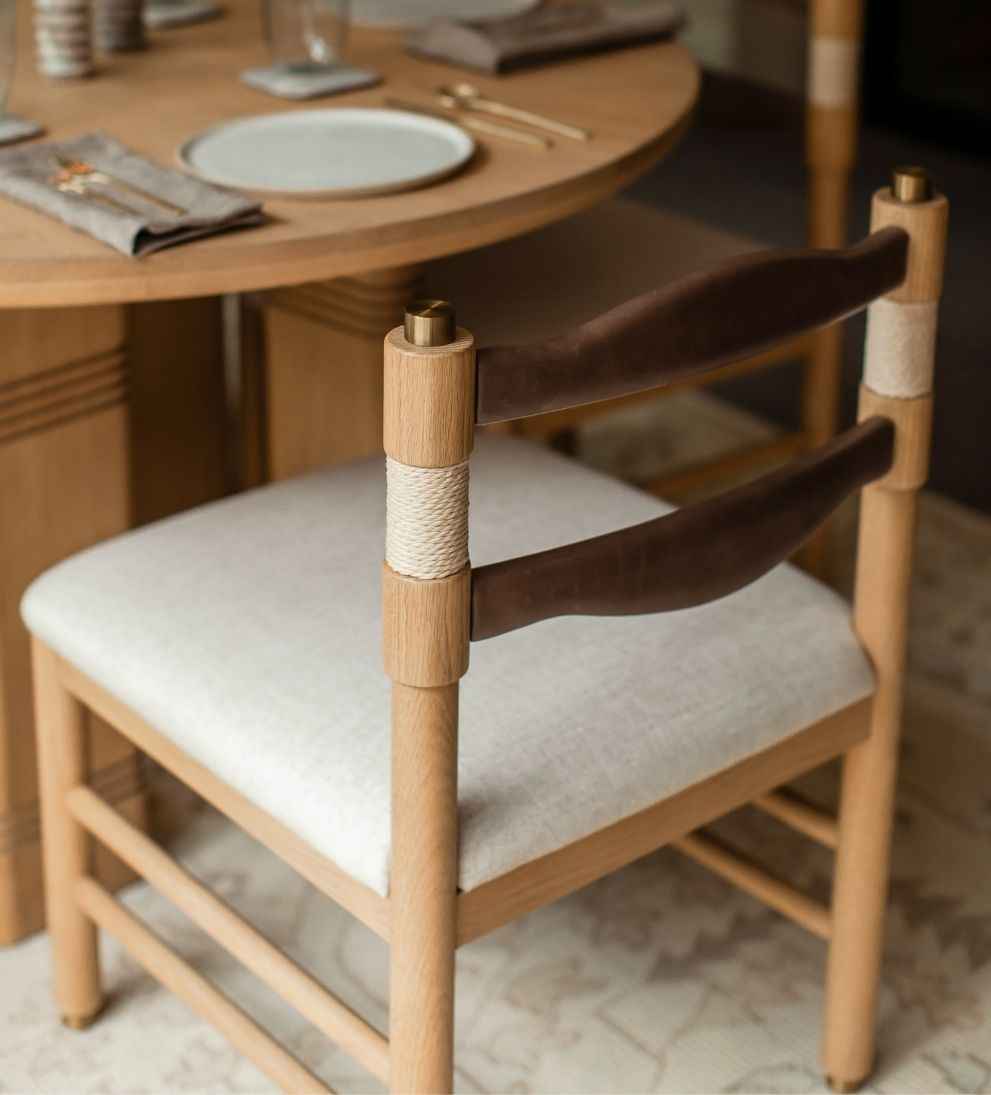 Siena Teak Round Dining Table with 4 Chairs