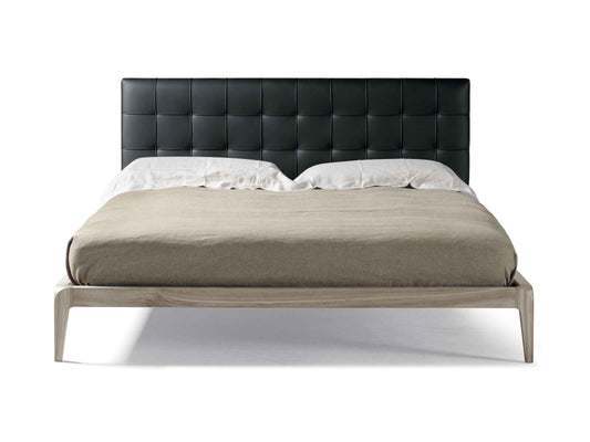 Sig.re P-622 Style Teak Bed with Tufted Headboard
