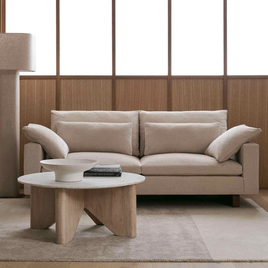 Harmony Style 82-inch Lounge Sofa - design reference for Gulmohar Wood Works