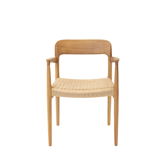 J.L. Møller Model 56 original design reference; Gulmohar's custom version uses teak
