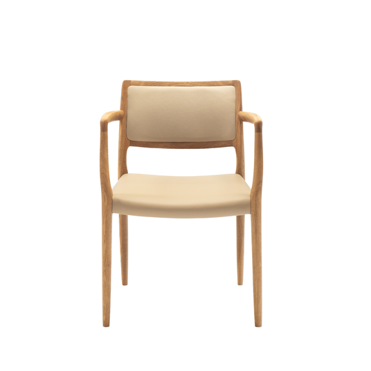 J.L. Møller Model 65 original design reference; Gulmohar's custom version uses teak
