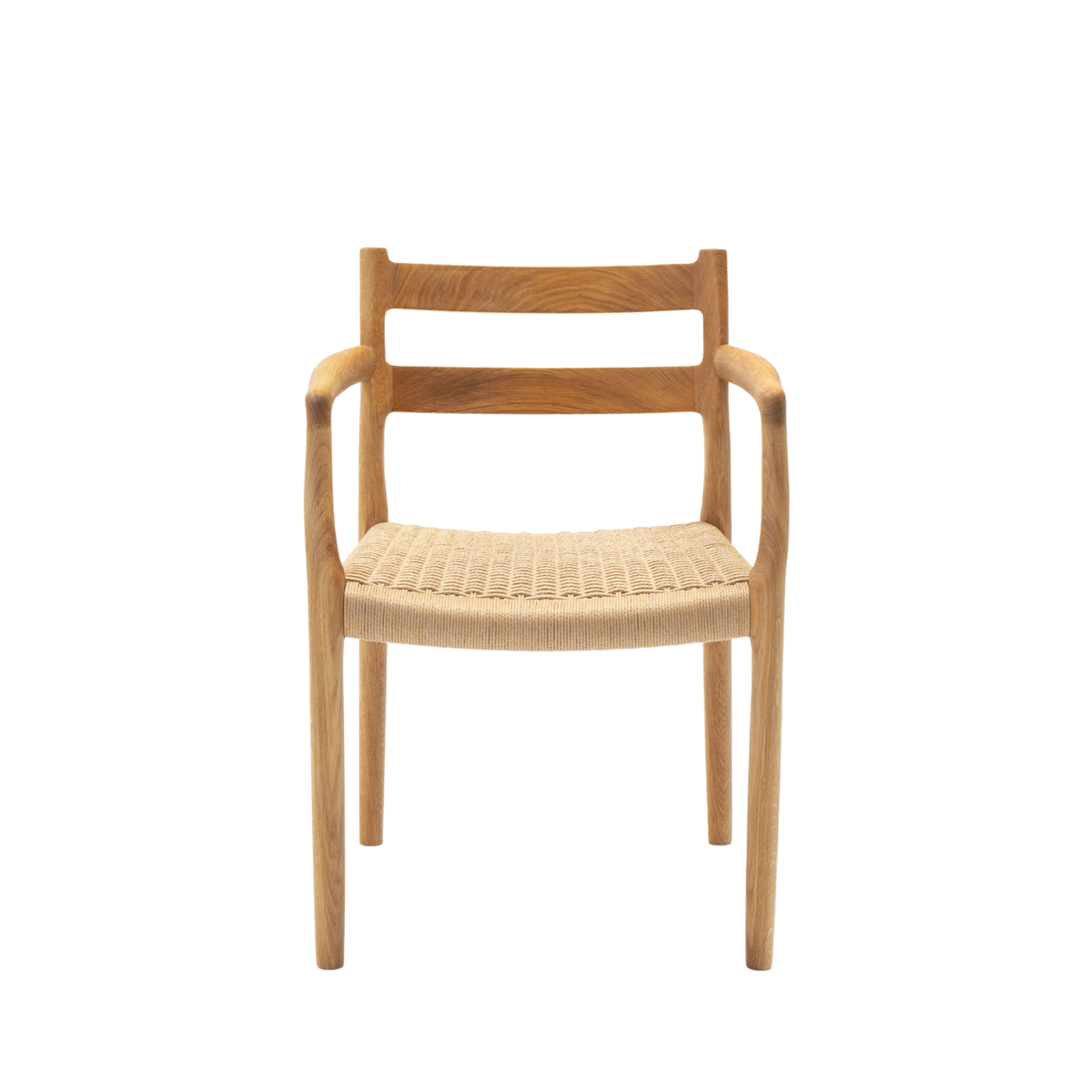 J.L. Møller Model 67 original design reference; Gulmohar's custom version uses teak